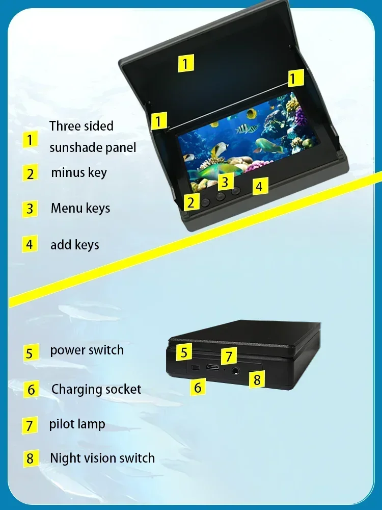 YS43A Detector de peces de 4,3 - Fish Finder Battery reseña y precio