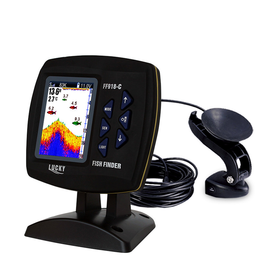 Localizador de peces con cable - Fishing Depth Finder reseña y precio