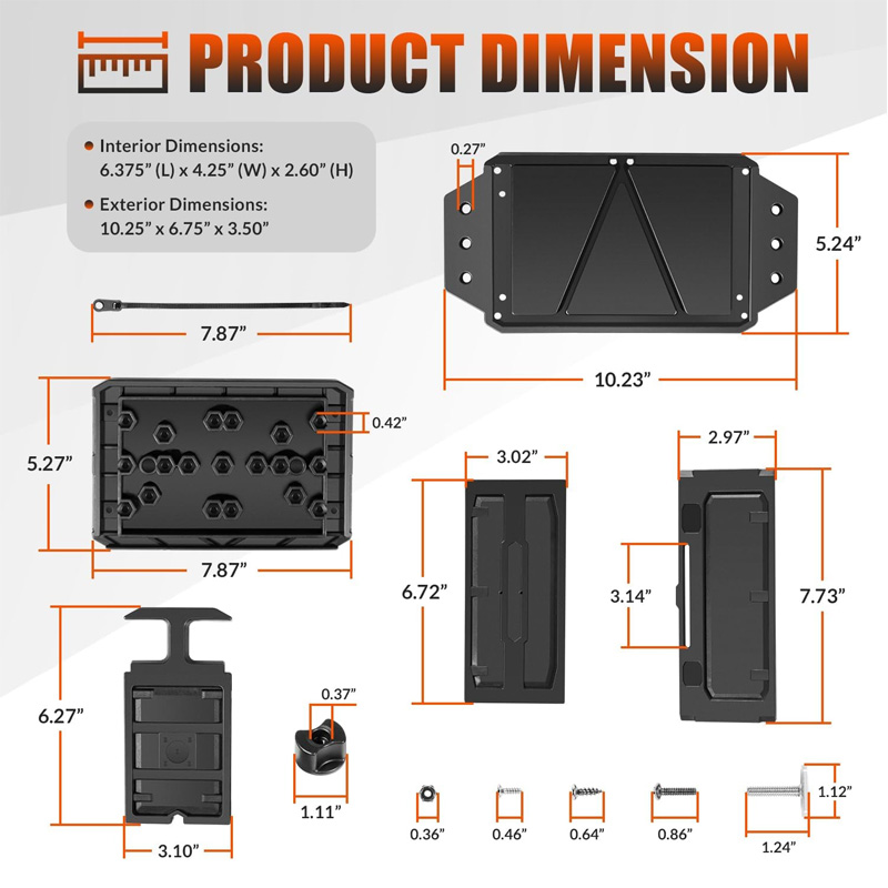 Caja de batería montada en pis - Fish Finder Battery reseña y precio