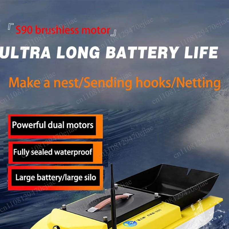 Barco Cebador con GPS S90 12V  - Fish Finder Gps reseña y precio