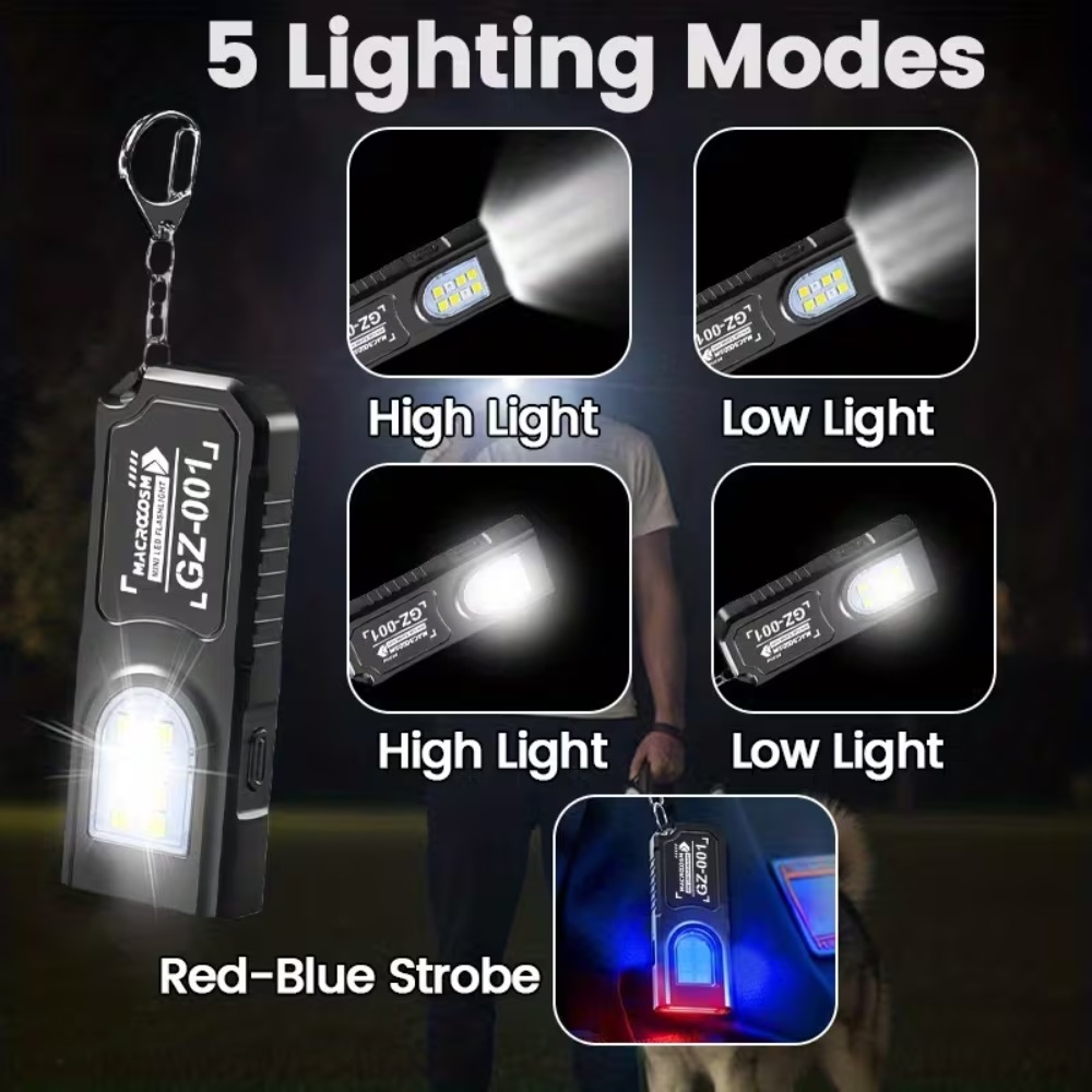 Mini linterna LED COB con llav - Fishing Light reseña y precio