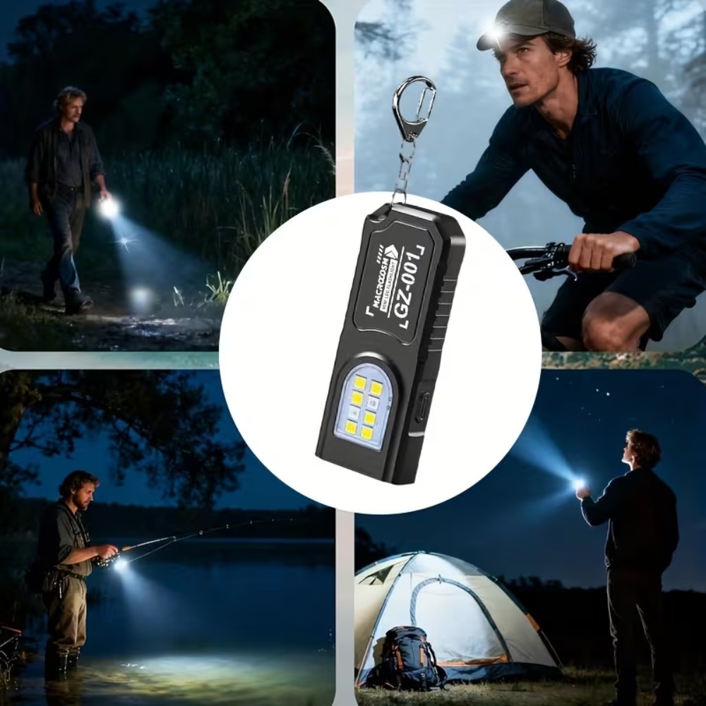 Mini linterna LED COB con llav - Fishing Light reseña y precio